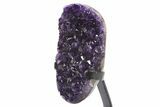 Amethyst Geode With Metal Stand - Uruguay #306946-3